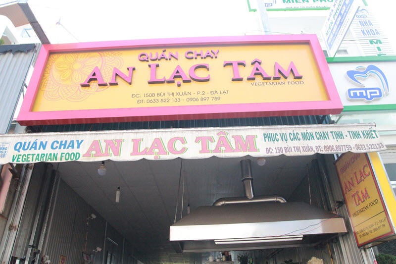 quán chay ngon nhất đà lạt an l;ạc tâm